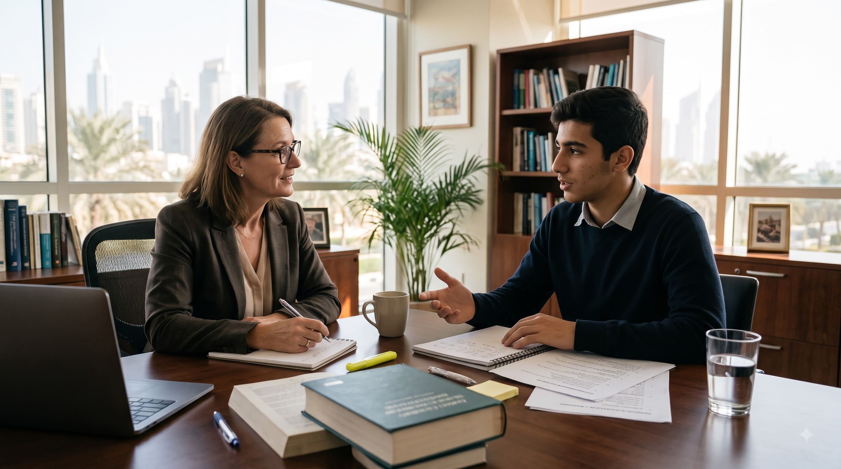 University consultant helping with Oxbridge interview